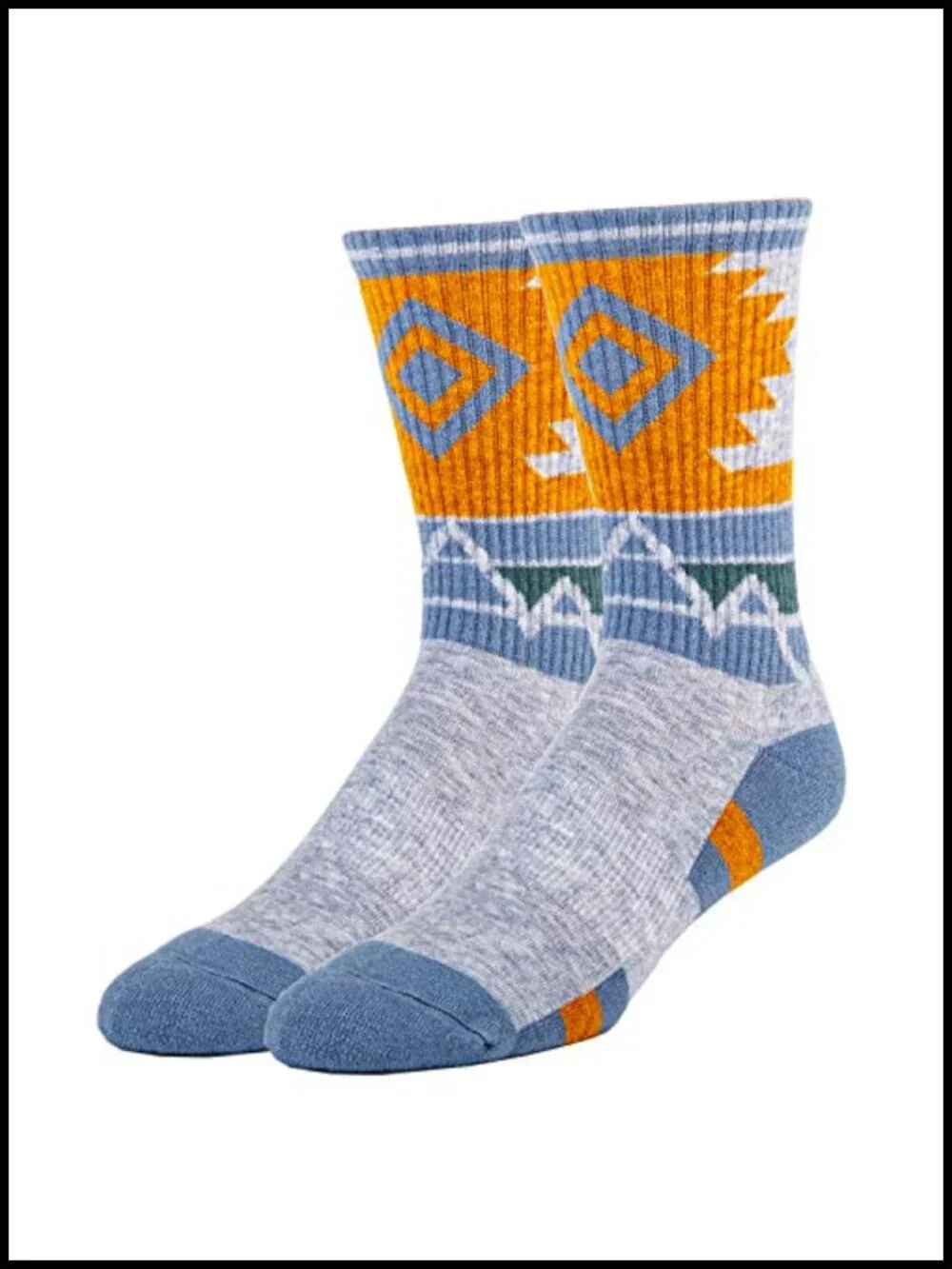 Merino Wool Cushioned Micro Crew Socks for Hiking, Running, Skiing